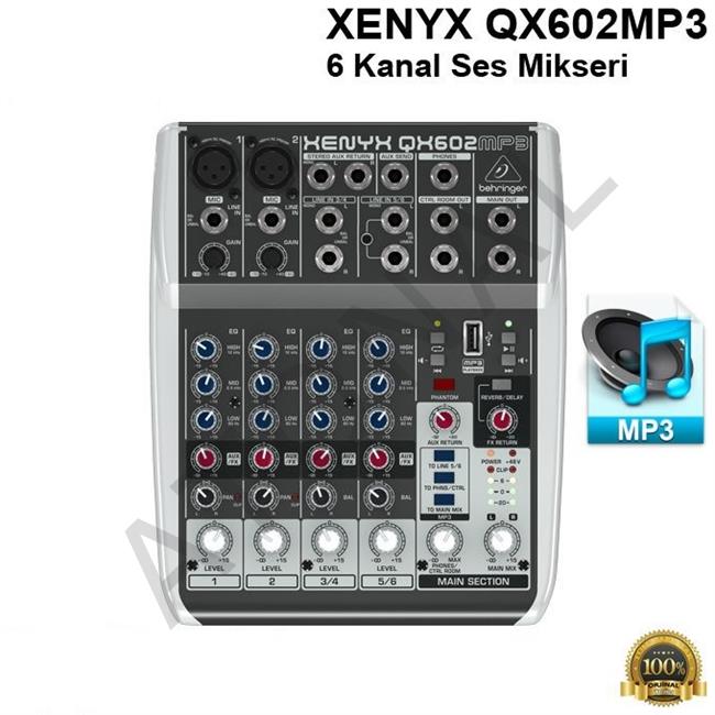 XENYX QX602MP3 6 Kanal Ses Mikseri