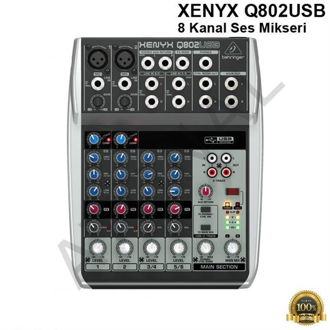 XENYX Q802USB 8 Kanal Ses Mikseri