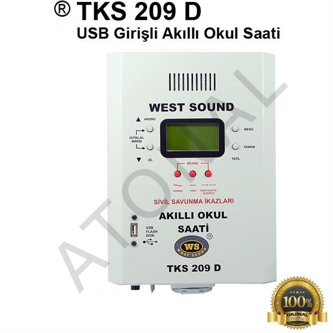 TKS 209 D USB Girişli Akıllı Okul Saati