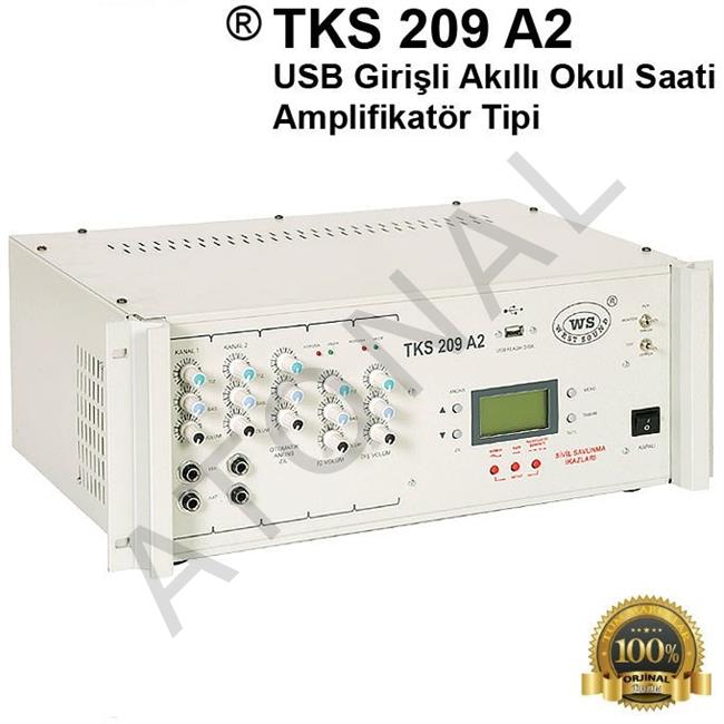 TKS 209 A2 USB Girişli Akıllı Okul Saati Amplifikatör Tipi