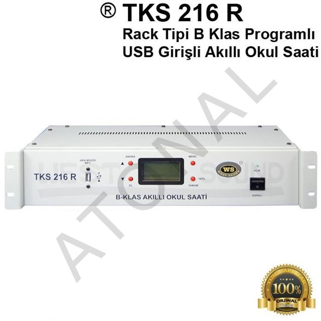 TKS 216 R Rack Tipi B Klas Programlı USB Girişli Akıllı Okul Saati