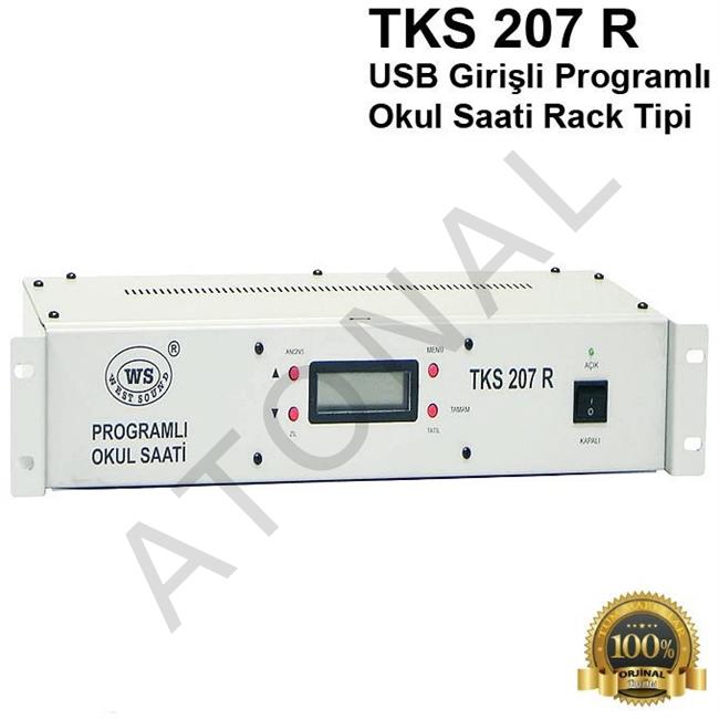  TKS 207 R USB Girişli Programlı Okul Saati Rack Tipi