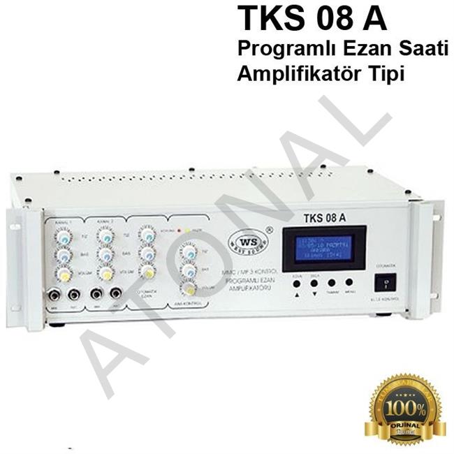 TKS 08 A Programlı Ezan Saati Amplifikatör Tipi