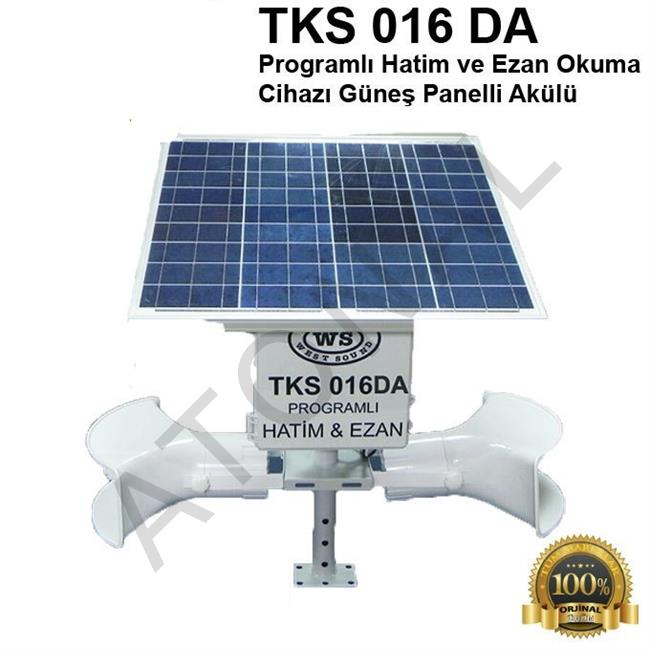 West Sound TKS 016 DA Programlı Hatim ve Ezan Okuma Cihazı Güneş Panelli Akülü