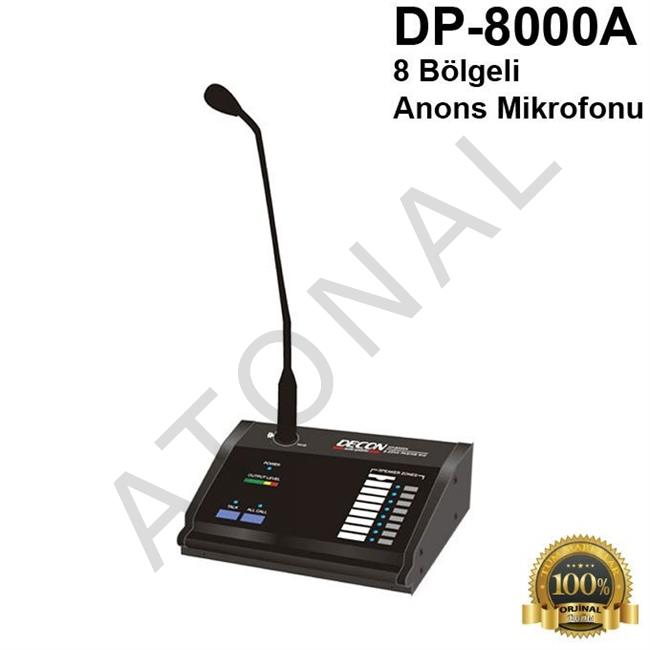  DP-8000A 8 Bölgeli Anons Mikrofonu