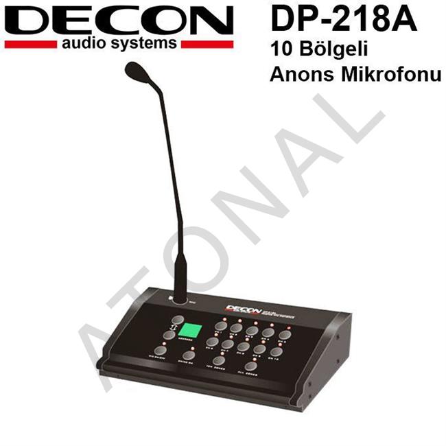  DP-218A 10 Bölgeli Anons Mikrofonu