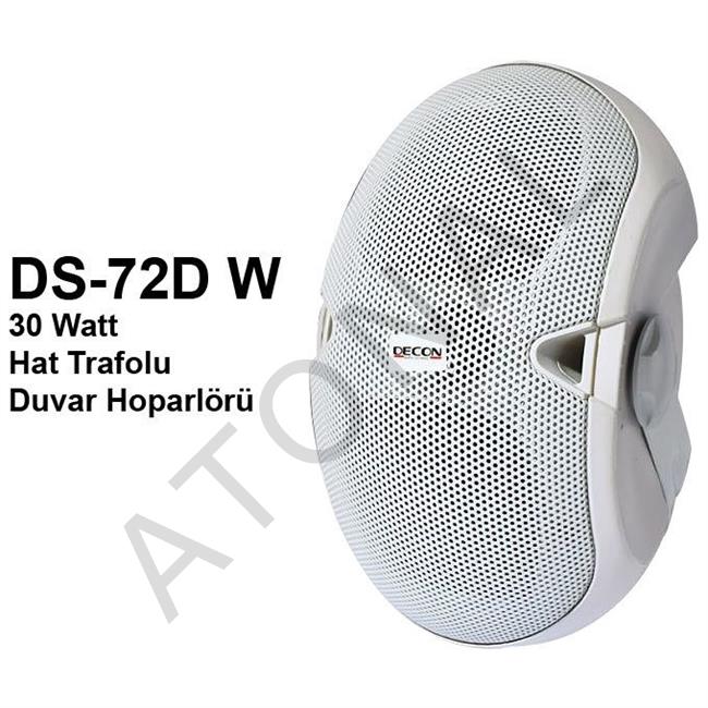  DS-72DW 30 Watt Hat Trafolu Duvar Hoparlörü (TEK)