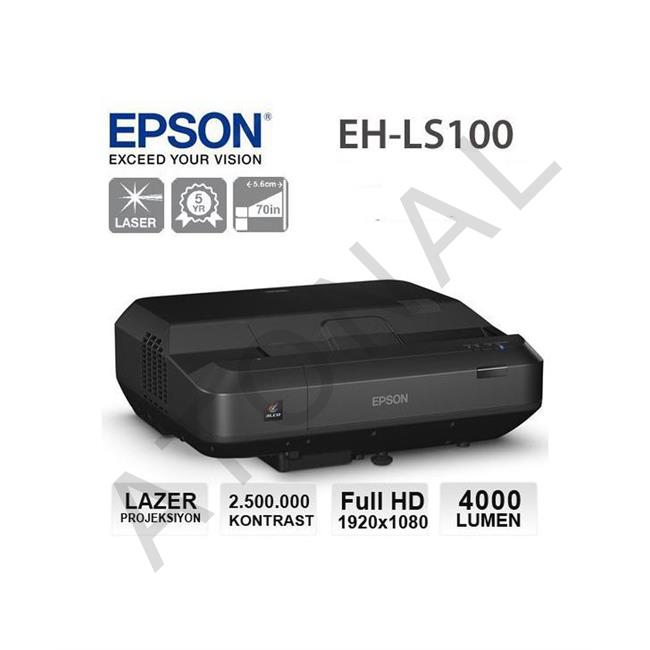 EH-LS100 4000 ANSI lümen 1920x1200 WUXGA LCD Ultra Kısa Mesafe Lazer Projeksiyon Cihazı