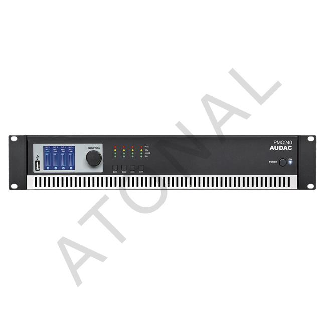 PMQ240 Quad Channel 100V Power Amplifier 4 x 240 W, Class-D