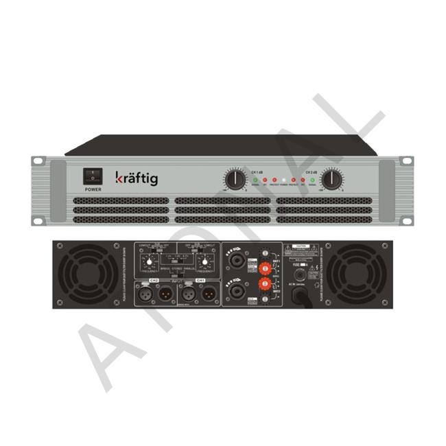 KP2000, 2x900W/2Ω Güç Amplifikatörü