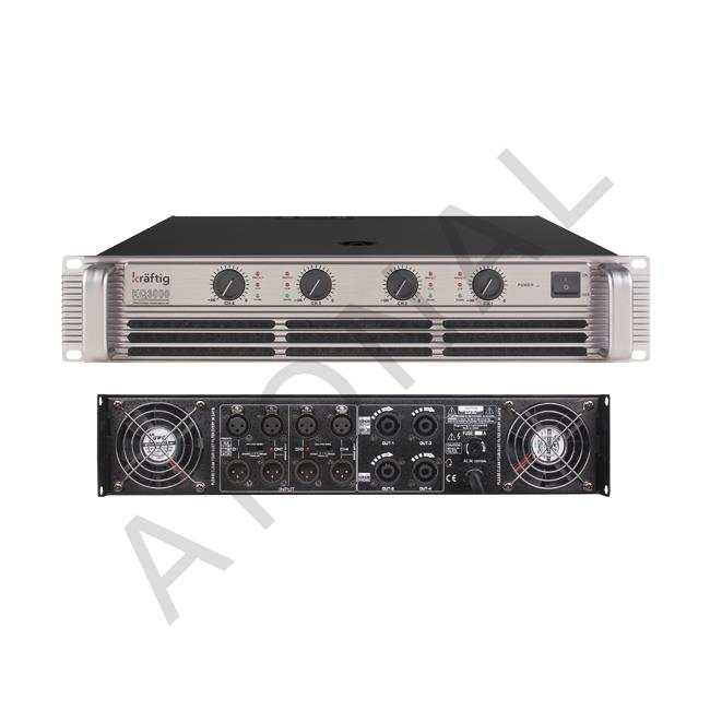 KQ3000, 4x450W / 2Ω Güç Amplifikatörü