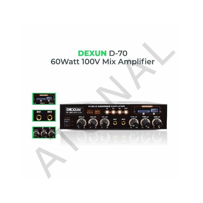 D 70, 60 WATT 100V/4-16Ohm Amplifikatör