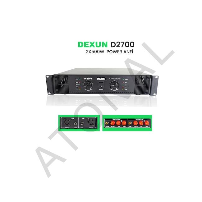 D-2700 70V-100V 2X500W POWER ANFİ