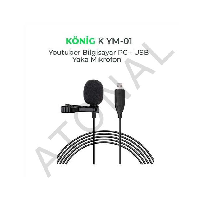 KYM-01 YOUTUBER PC-USB YAKA MİKROFONU