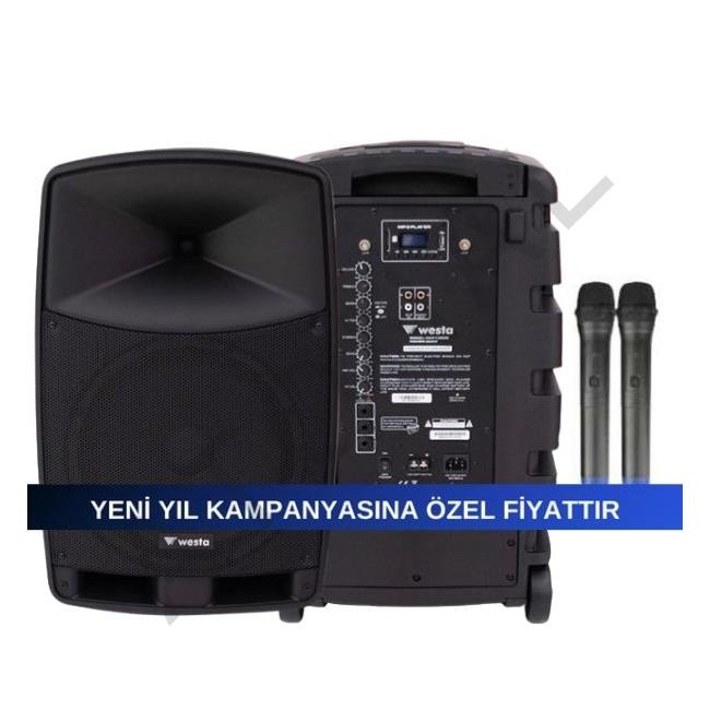 WAP 12505 12" 16x2 Kanal Taşınabilir Ses Sistemi