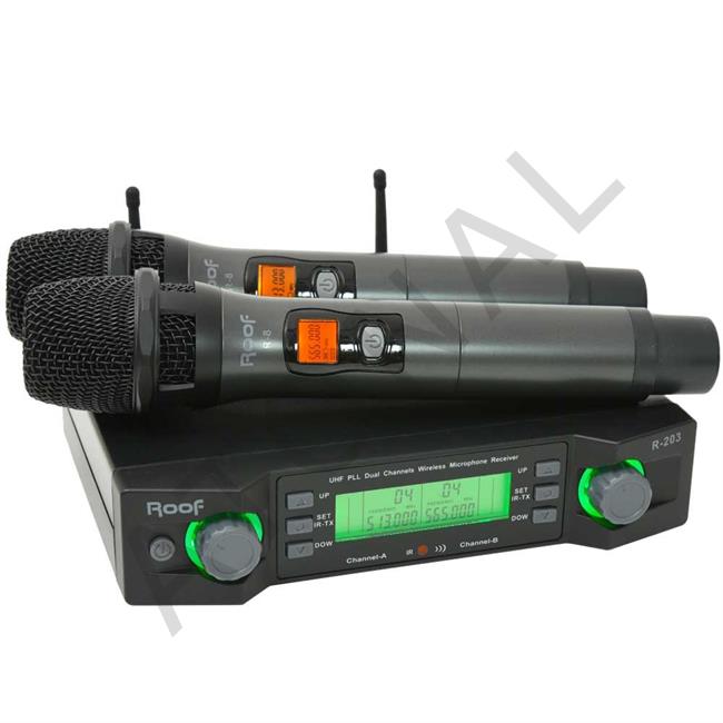 R-203 İkili Kablosuz EL Mikrofonu