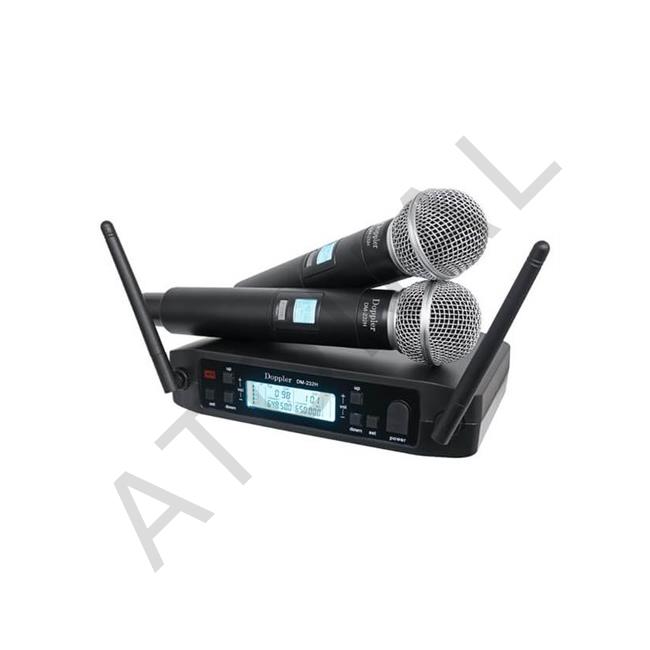 Dm232H Çiftli EL Tipi Telsiz Kablosuz Mikrofon