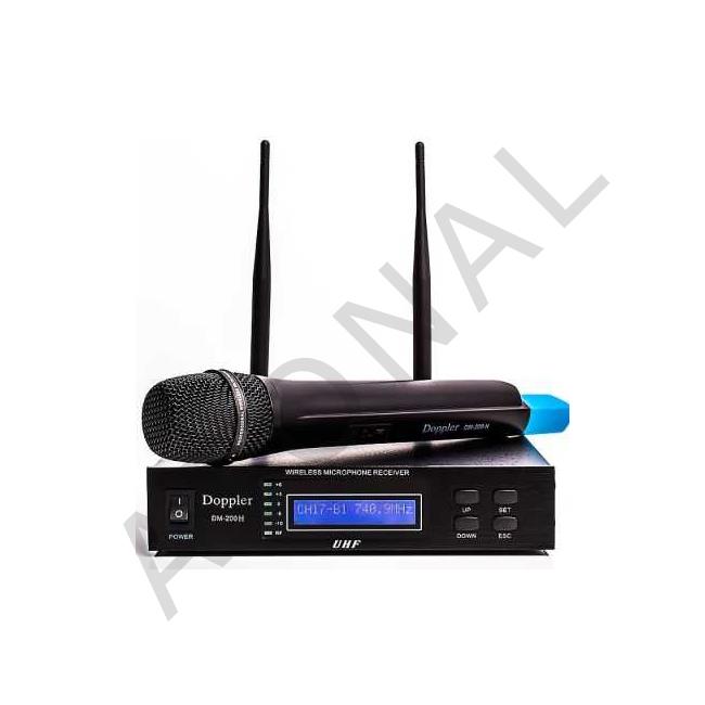 DM-200H Tek El Telsiz Mikrofon Çift Anten 16 Kanal Dijital