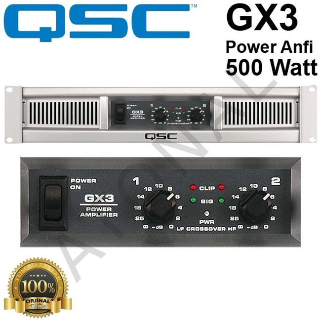 GX 3 Profesyonel Power Anfi 2x500 Watt