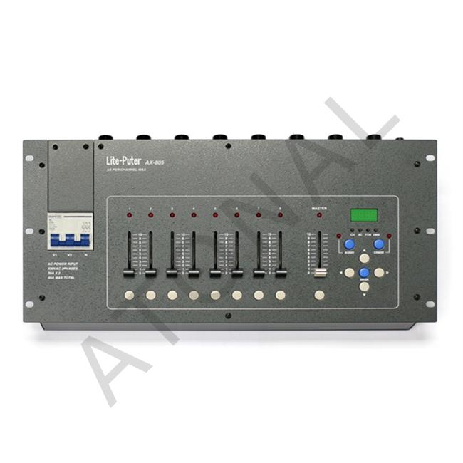 AX-805, 8 Kanal dimmerli Mixer 8x5A